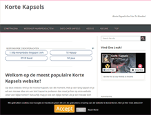 Tablet Screenshot of korte-kapsels.com
